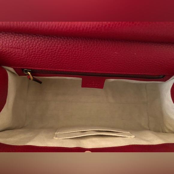 SOLD GUCCI Calfskin GG Marmont Top Handle Bag and Optional Shoulder Strap - Picture 9 of 17